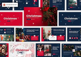 圣诞快乐圣诞节活动策划圣诞派对PPT模板 - 顶尖PPT