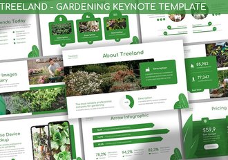 树木园艺种植绿化keynote模板 - 顶尖PPT