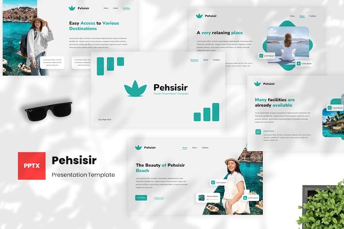 旅游旅行目的地推介PPT模板 - 顶尖PPT