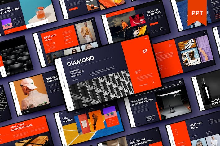 大气摄影图片展示项目营销策划多用途PPT模板 - 顶尖PPT