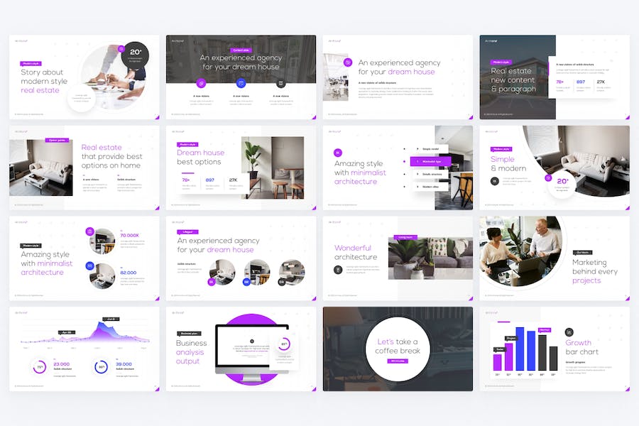 房地产中介房屋租售市场调研汇报PPT模板 - 顶尖PPT