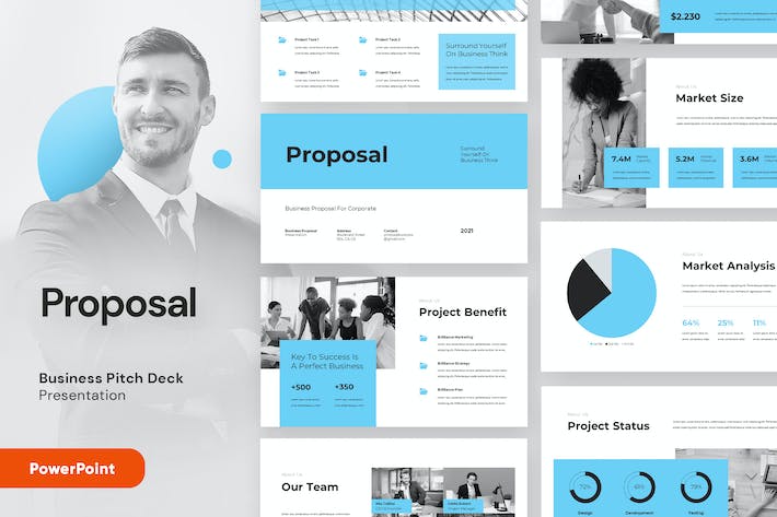 商务业务建议书融资提案PPT模板 - 顶尖PPT