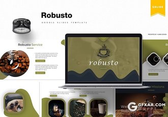30页咖啡主题产品介绍展示Google slides模板5种主题配色 - 顶尖PPT