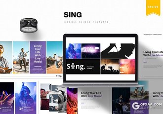 30页演唱会现场展示介绍活动策划通用Google slides模板5种主题配色 - 顶尖PPT