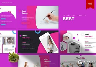 30页欧美风格女性美容化妆行业服务介绍展示PPT模板5种主题配色 - 顶尖PPT