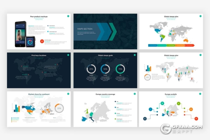 100页商务风格团队公司介绍业务合作项目展示PPT模板 - 顶尖PPT