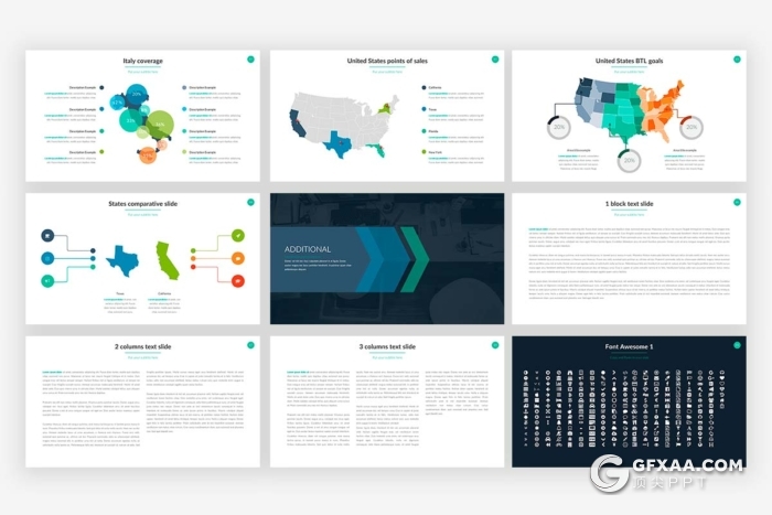 100页商务风格团队公司介绍业务合作项目展示PPT模板 - 顶尖PPT