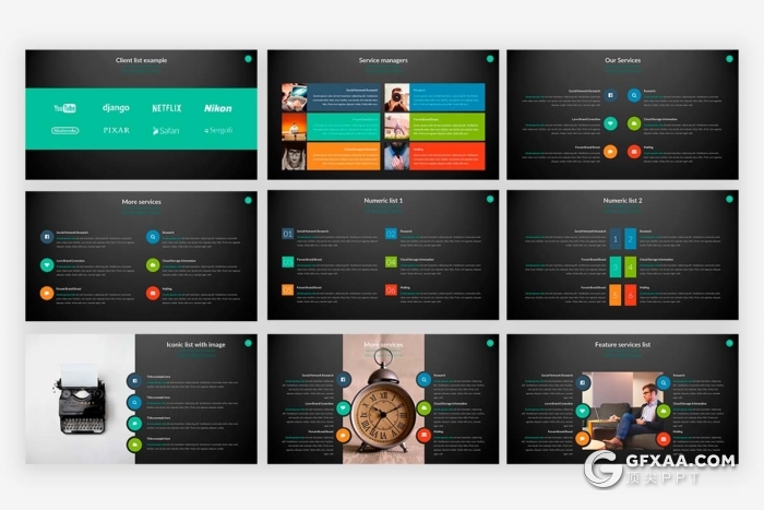 100页商务风格团队公司介绍业务合作项目展示PPT模板 - 顶尖PPT