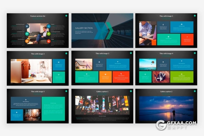 100页商务风格团队公司介绍业务合作项目展示PPT模板 - 顶尖PPT