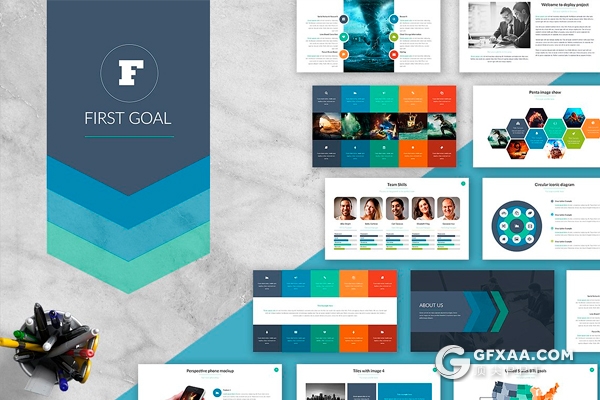 100页商务风格团队公司介绍业务合作项目展示PPT模板 - 顶尖PPT