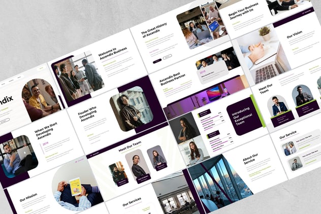 商业融资计划创业项目Keynote模板 - 顶尖PPT