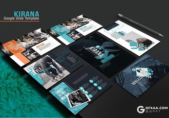 34页时尚杂志风格产品介绍分析Google slides模板 - 顶尖PPT