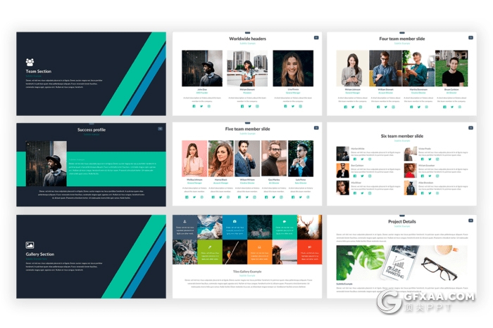 70页欧美风格扁平化商务工作汇报总结计划通用PPT模板 - 顶尖PPT