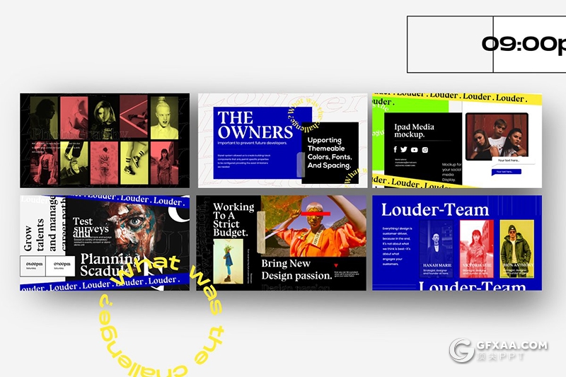 30页时尚杂志排版风格PPT模板 - 顶尖PPT