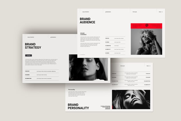 时尚服装品牌战略演示PPT模板 - 顶尖PPT