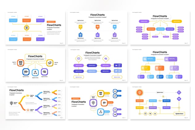 流程图信息图表PPT模板 - 顶尖PPT