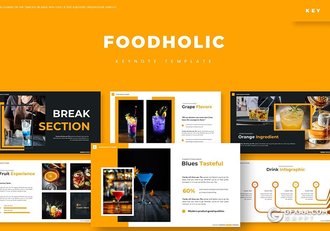 30页果蔬饮料市场调研分析介绍展示keynote模板5种主题配色 - 顶尖PPT