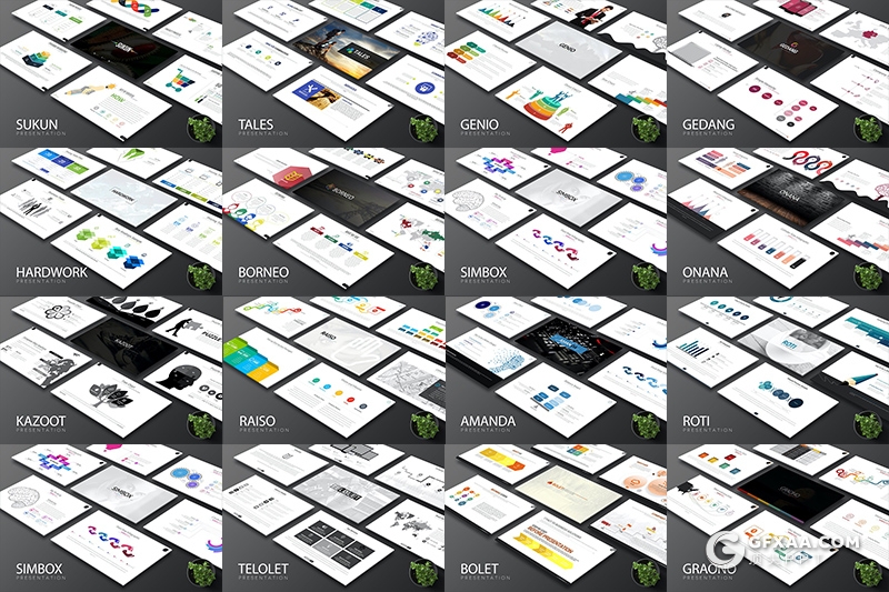15套国外简约商务工作计划总结ppt模板合集总页数450页国外ppt合集 - 顶尖PPT