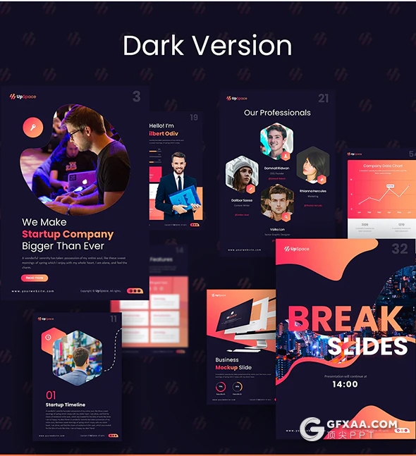 88页竖版移动设备端欧美商务创意精美PPT模板10种主题配色2种底色 - 顶尖PPT