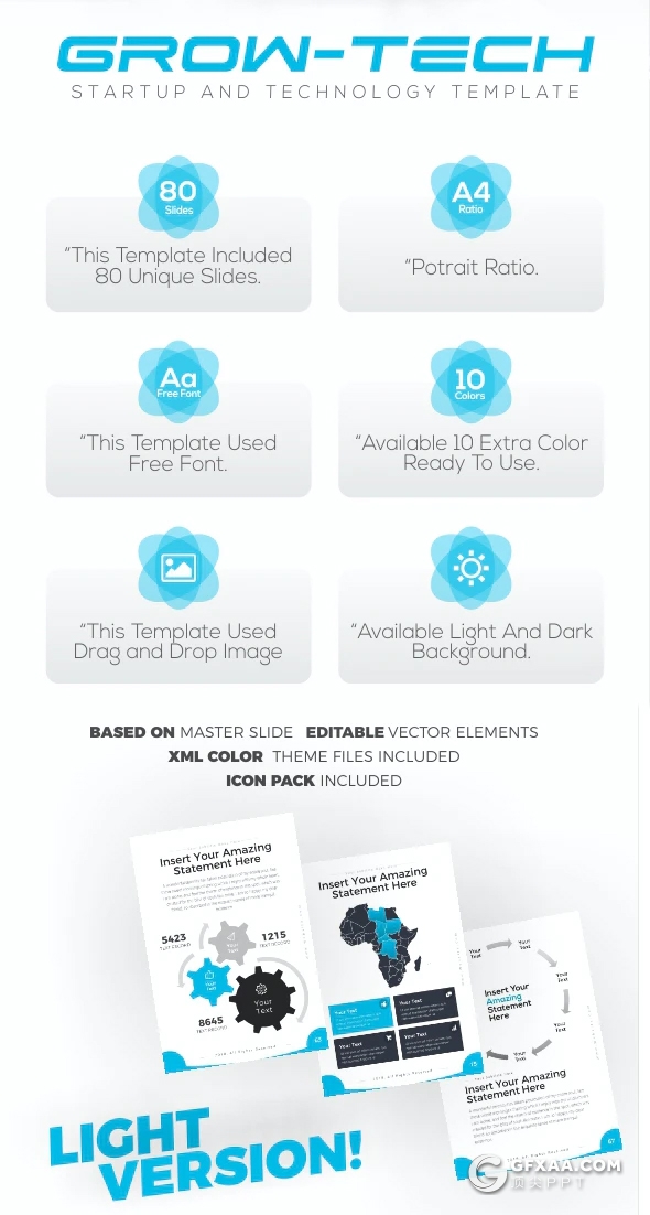 80页竖版移动设备创意商务风格企业介绍工作汇报项目介绍PPT模板11种主题配色 - 顶尖PPT