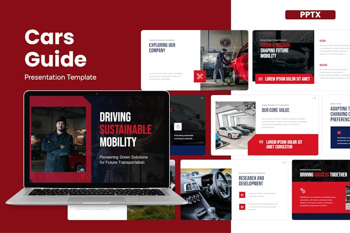 汽车使用指南4S店PPT模板 - 顶尖PPT