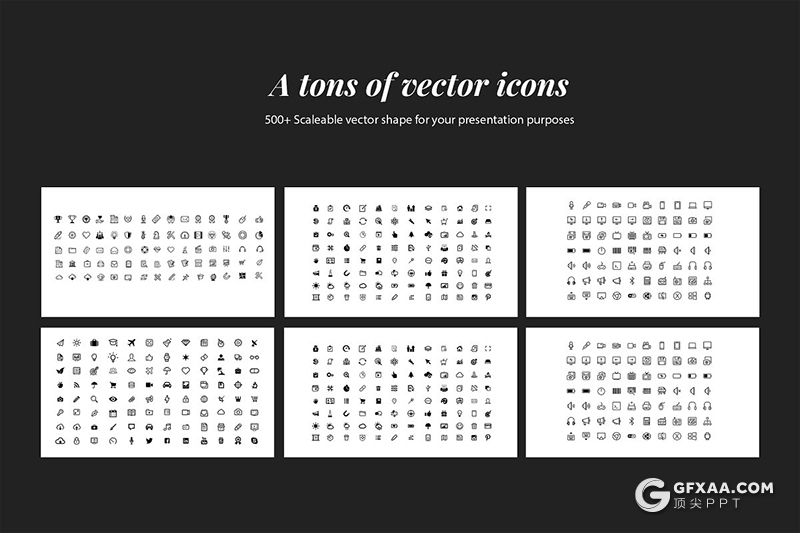 40页黑色简约时尚模特摄影写真keynote模板 - 顶尖PPT