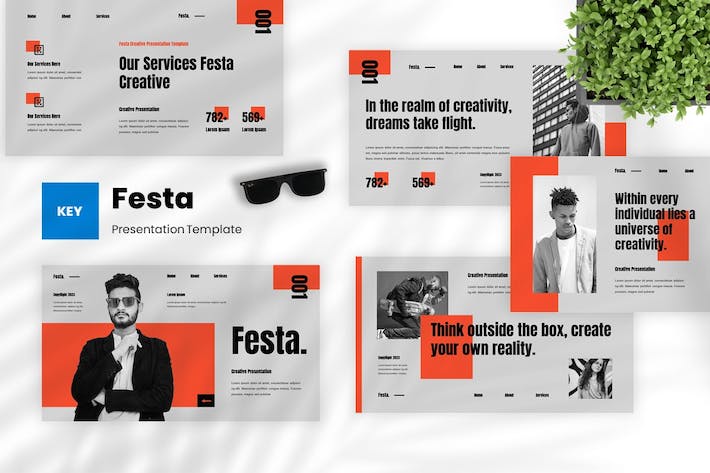 创意设计方案视觉表现创新Keynote模板 - 顶尖PPT