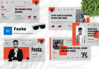 创意设计方案视觉表现创新Keynote模板 - 顶尖PPT