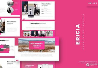 30页欧美简约时尚文艺范多用途Google slides模板5种主题配色 - 顶尖PPT