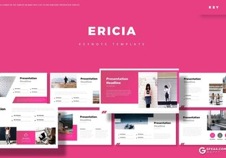 30页欧美简约时尚文艺范多用途keynote模板5种主题配色 - 顶尖PPT