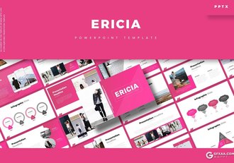 30页欧美简约时尚文艺范多用途PPT模板5种主题配色 - 顶尖PPT