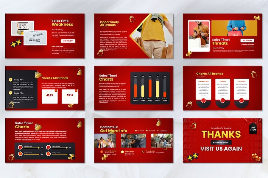 黑色星期五电商促销活动策划方案PPT模板 - 顶尖PPT