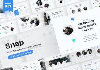 摄影照相短视频拍摄服务keynote模板 - 顶尖PPT