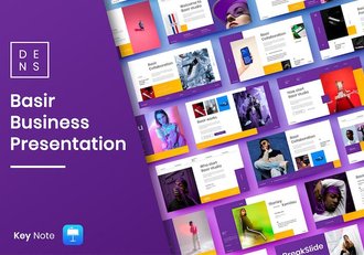 紫色渐变商业策划提案Keynote模板 - 顶尖PPT