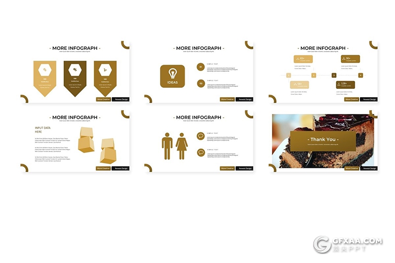 30页糕点美食行业产品展示介绍市场分析通用PPT模板5种主题配色 - 顶尖PPT