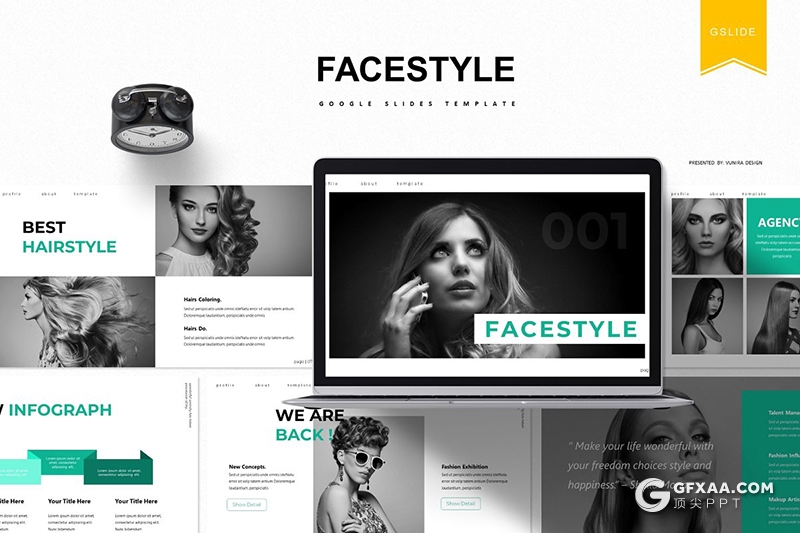 30页国外商务风格企业团队介绍工作汇报通用Google slides模板5种主题配色 - 顶尖PPT