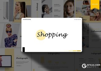 30页欧式简约风格电子商务服装购物市场分析统计Google slides模板5种主题配色 - 顶尖PPT