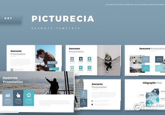 30页户外旅游运动主题keynote模板5种主题配色 - 顶尖PPT