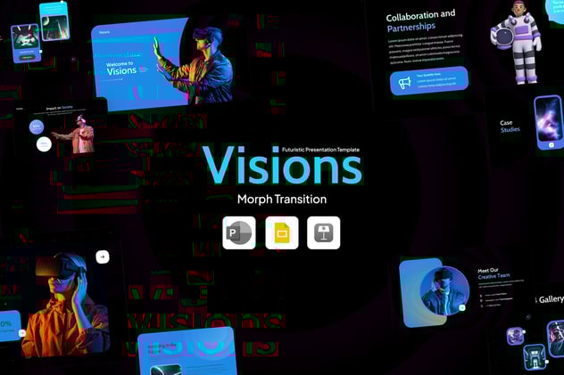 VR科技行业PPT模板 - 顶尖PPT