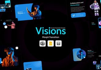 VR科技行业PPT模板 - 顶尖PPT