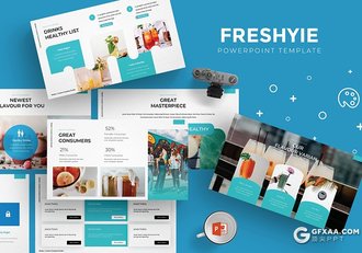 30页果蔬饮料市场分析数据统计PPT模板5种主题配色 - 顶尖PPT