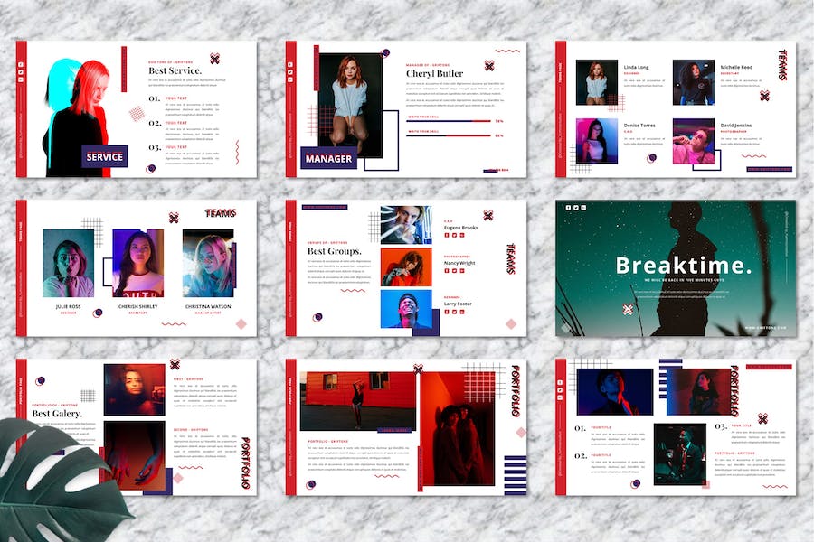 创意设计作品品牌展示PPT模板 - 顶尖PPT