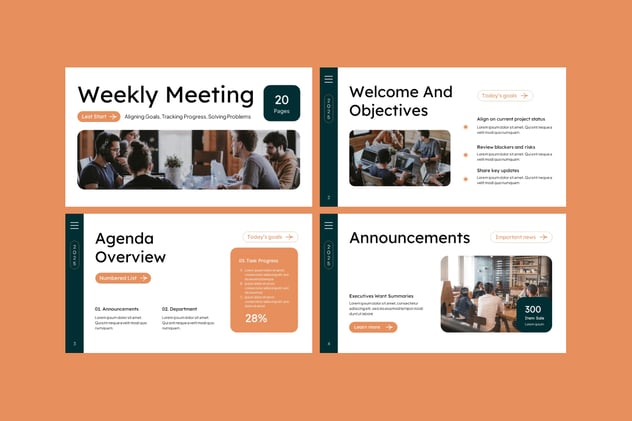 企业高效办公每周例会PPT模板 - 顶尖PPT