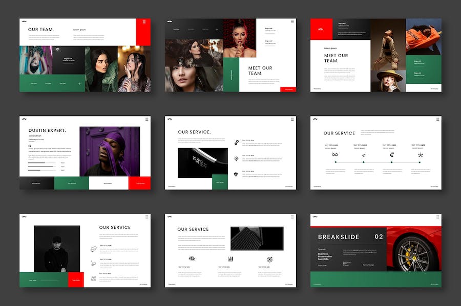 时尚商务企业品牌营销推广PPT模板 - 顶尖PPT