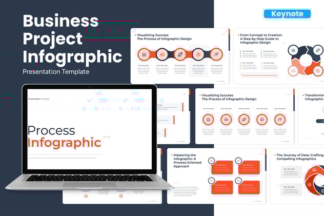 业务流程优化管理信息图形Keynote模板 - 顶尖PPT