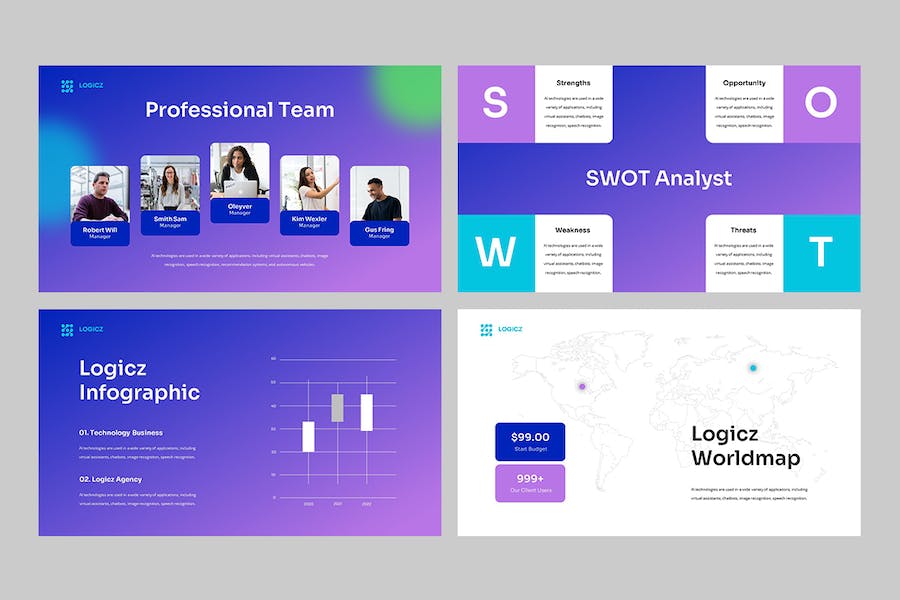 技术开发应用方案展示讲座Keynote模板 - 顶尖PPT