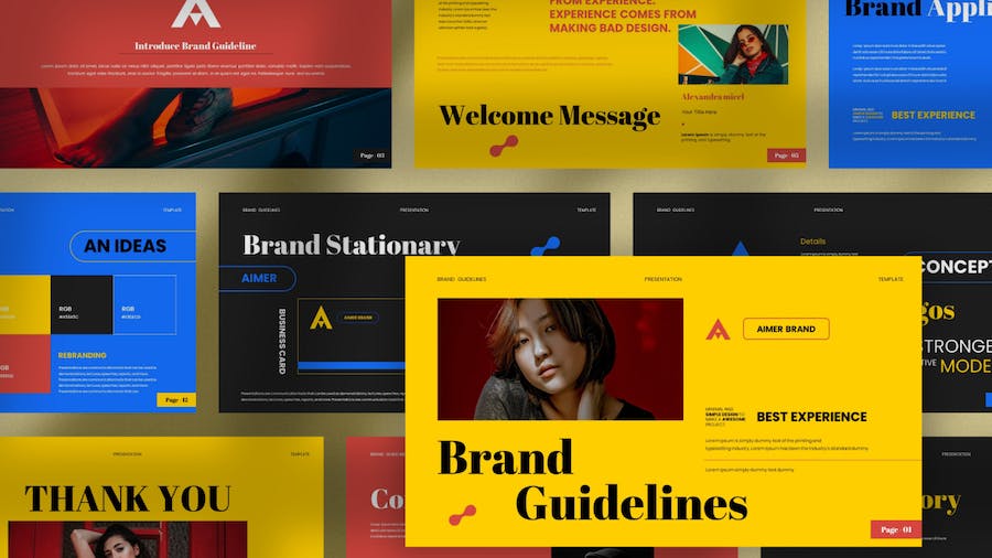 复古品牌指导方针PPT演示文稿 - 顶尖PPT