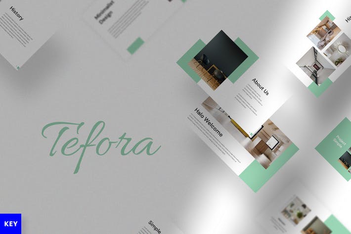 清新自然风演示主题Keynote模板 - 顶尖PPT