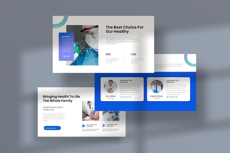 医疗健康咨询服务方案展示PPT模板 - 顶尖PPT