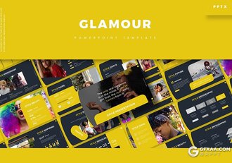 30页创意版式设计魅力女性行业主题PPT模板5种配色主题 - 顶尖PPT